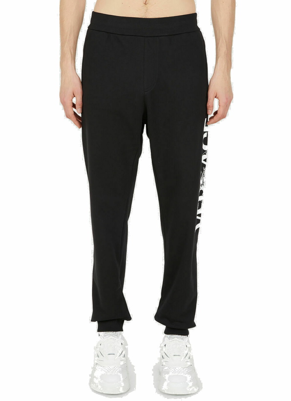 Photo: Versace Logo Print Track Pants male Black