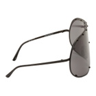 Rick Owens Black Shield Sunglasses