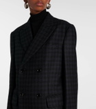 Junya Watanabe Wool and cashmere tweed coat