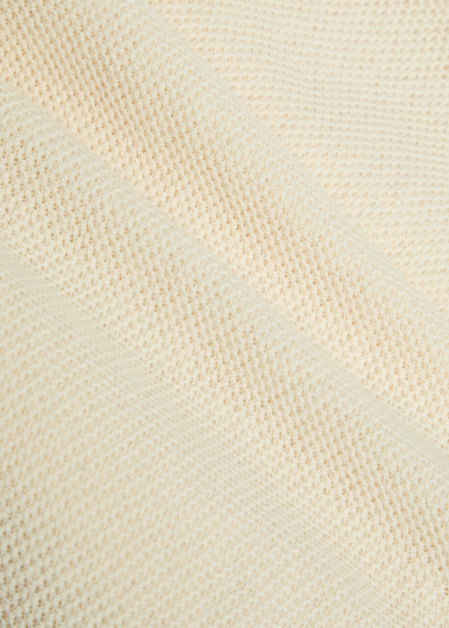Paige Brimmer Waffle T-shirt Ecru