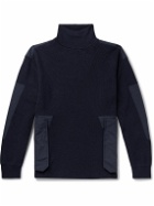 Norbit by Hiroshi Nozawa - Cotton-Blend and CORDURA® Rollneck Sweater - Blue