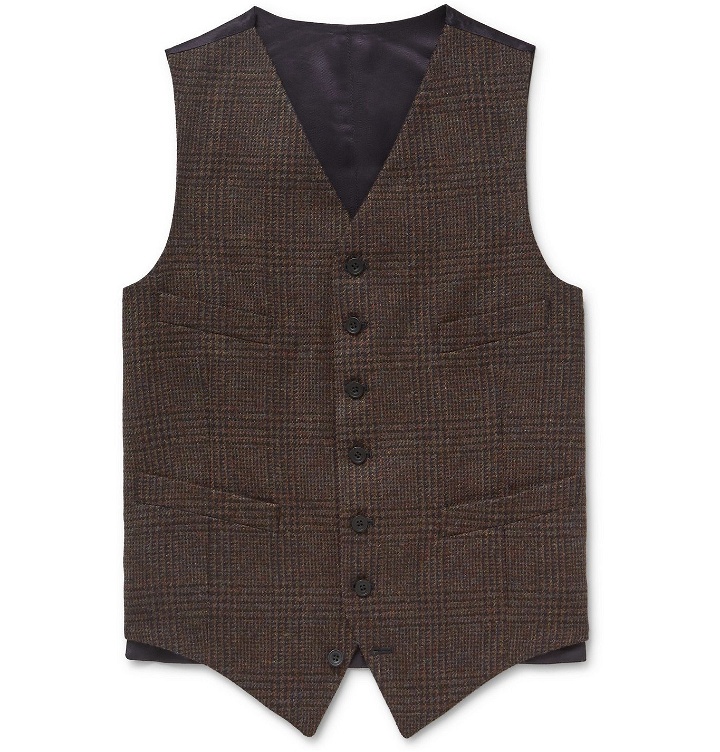 Photo: Kingsman - Oxford Wool-Tweed Waistcoat - Brown