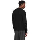 Prada Black and Navy Intarsia Sweater