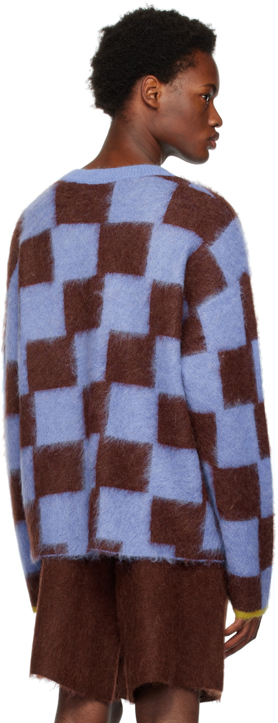 ZANKOV Blue & Brown Rudy Sweater