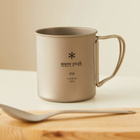 Snow Peak Titanium Single Wall Mug - 450ml in Silver