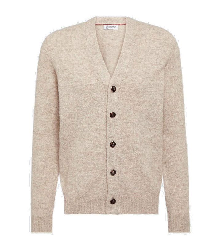 Photo: Brunello Cucinelli Wool and cotton-blend cardigan