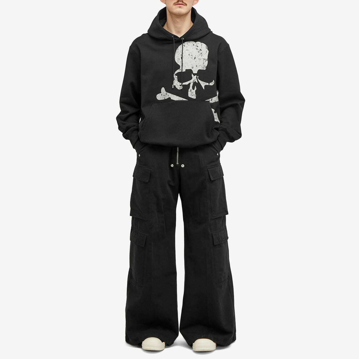 mastermind JAPAN Men's Reflective Skull Hoodie in Black