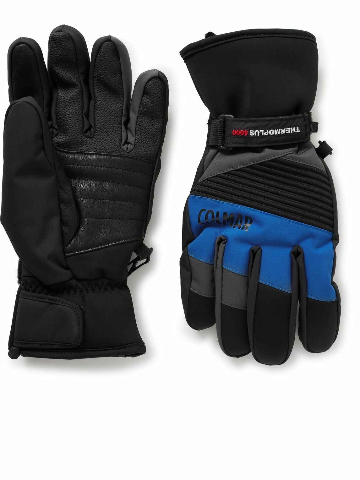 Photo: Colmar - Neoprene- and Leather-Trimmed Ski Gloves - Black