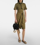 Burberry Mini leather-trimmed backpack