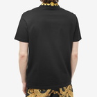 Versace Men's Logo Polo Shirt in Black