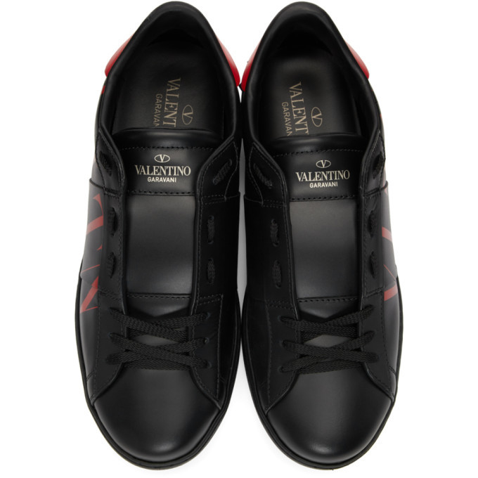 Valentino Black and Red Valentino Garavani VLTN Open 