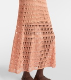 Anna Kosturova Crochet cotton midi dress