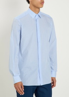 Tom Ford Striped Cotton Shirt Light Blue