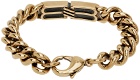 Balenciaga Gold BB Icon Gourmette Bracelet