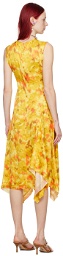 Acne Studios Yellow Sleeveless Midi Dress