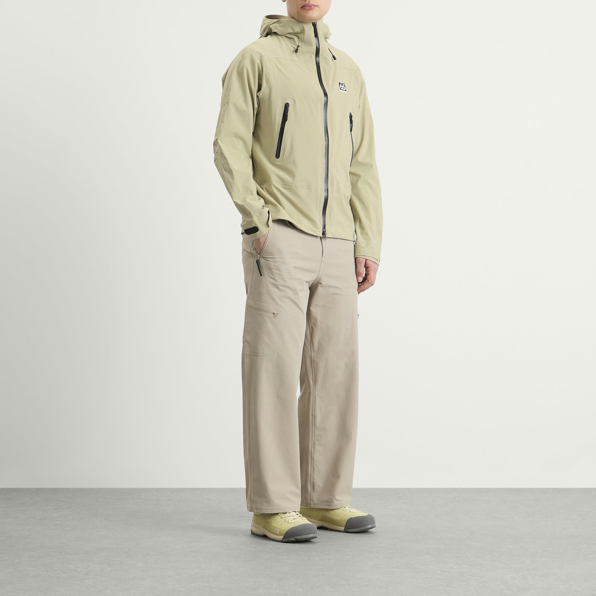 66° North Men's Snaefell Shell Jacket in Oat Grains