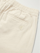 Folk - Drawcord Assembly Straight-Leg Linen and Cotton-Blend Trousers - Neutrals