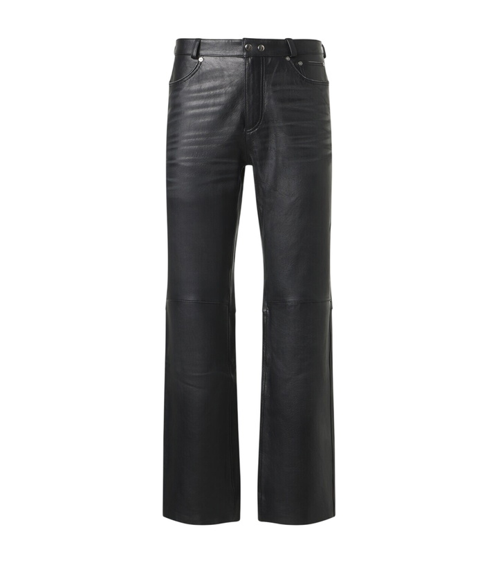 Photo: Our Legacy Carlson Cut straight leather pants