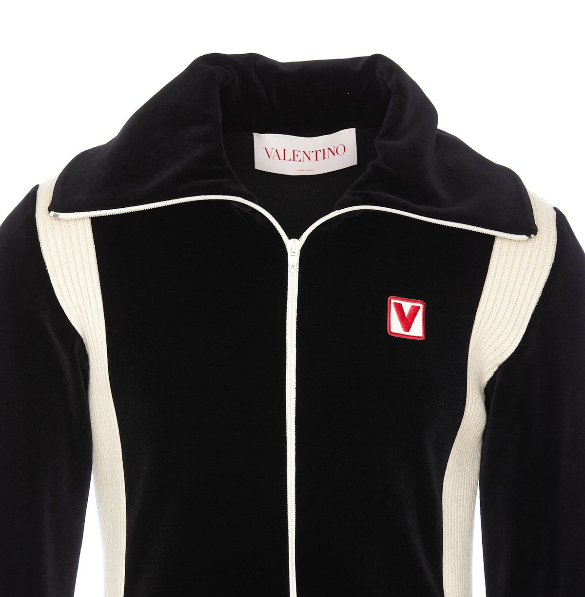 Valentino Garavani Chenille Zip Sweatshirt With Chez Valentino