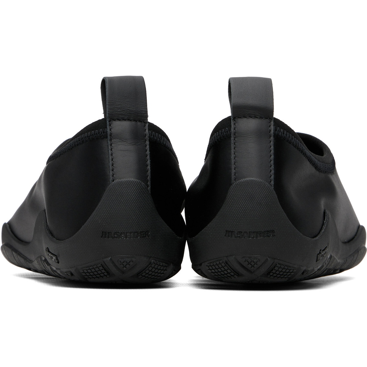 Jil Sander Black Elbe Slip On Loafers