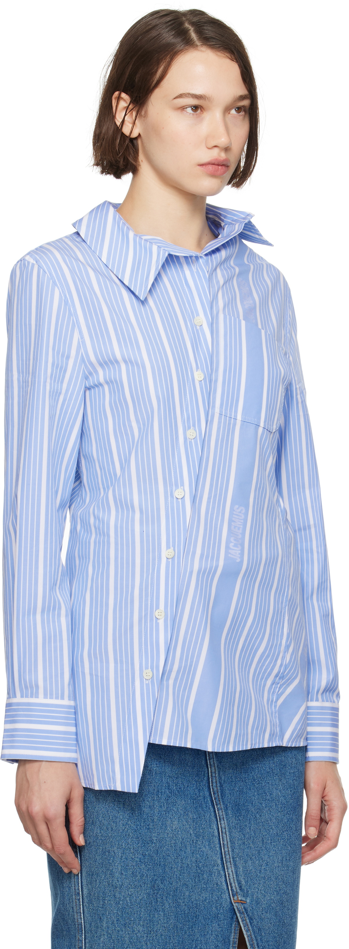 Jacquemus La Chemise Pablo Blouses 600046788blk main image 0