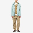 Stone Island Men's Crinkle Reps Hooded Jacket in Sky Blue