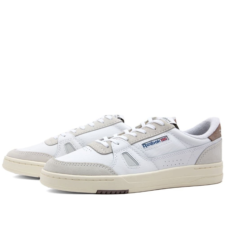 Photo: Reebok Men's LT Court Sneakers in White/Chalk/Taupe