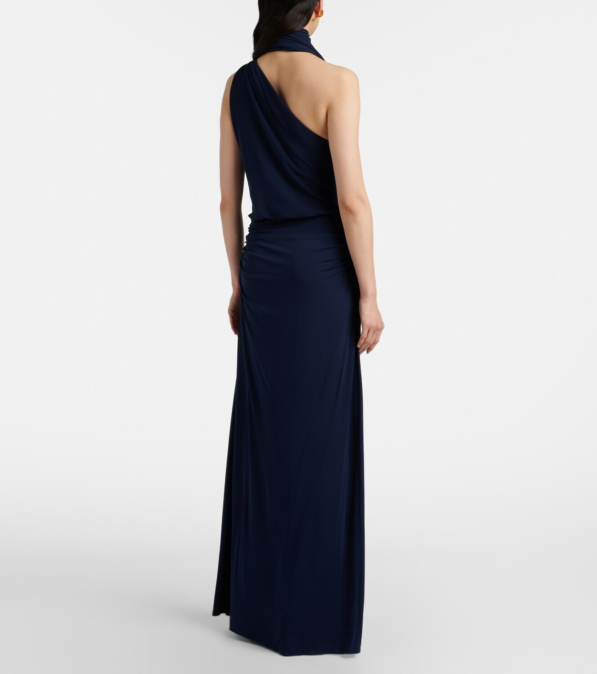 Simkhai Moira draped scarf-detail jersey gown