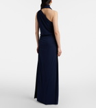 Simkhai Moira draped scarf-detail jersey gown