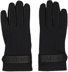 Mackage Black Mixed Media Gloves