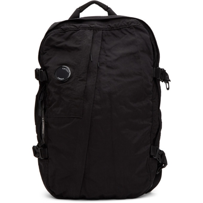 Photo: C.P. Company Black Nylon Mid Backpack