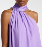 Taller Marmo Astor crêpe cady gown