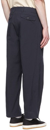 Comme des Garçons Homme Navy Nylon Trousers