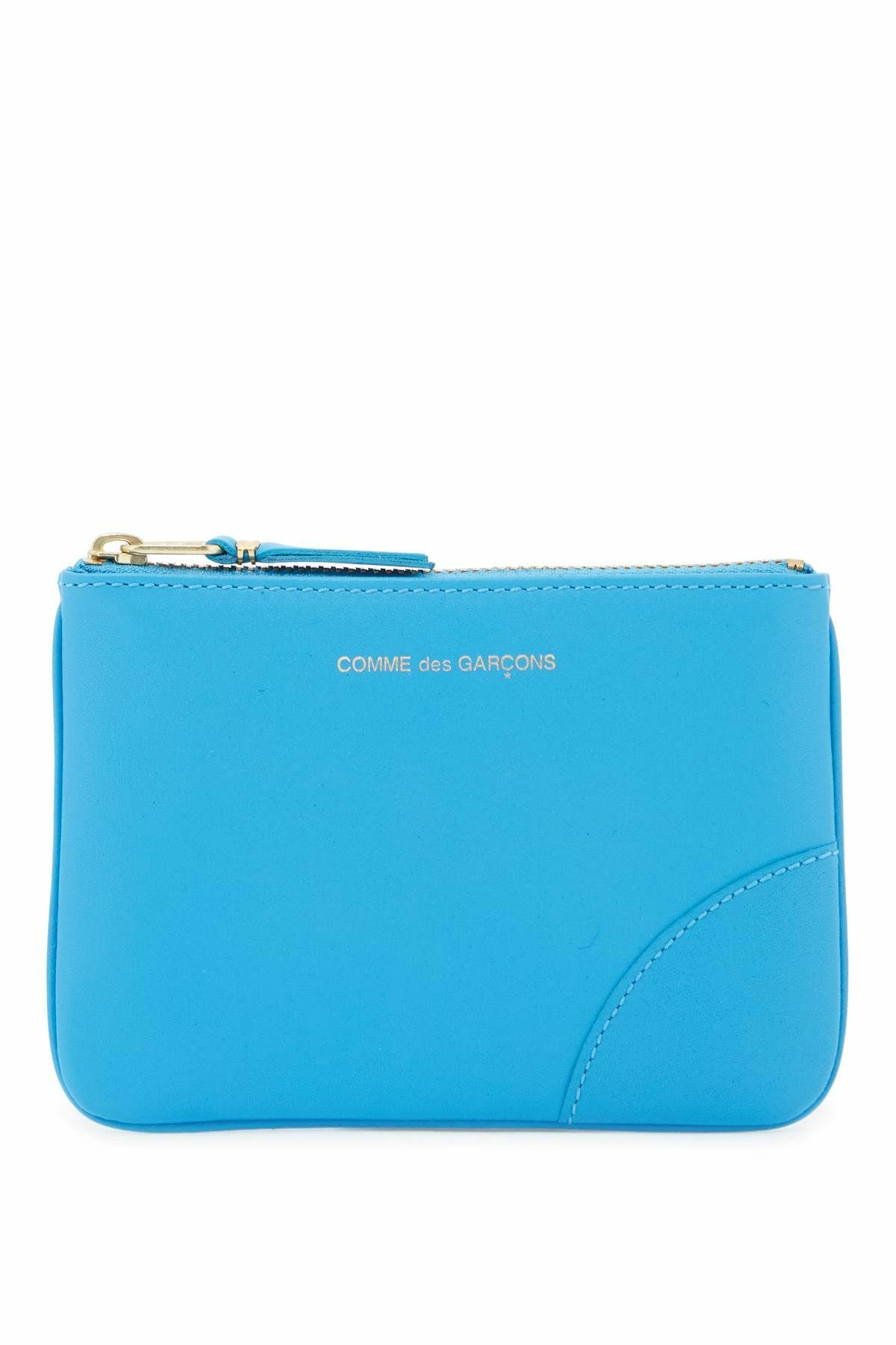COMME DES GARCONS WALLET "classic leather mini pouch for everyday Light blue
