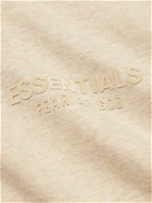 FEAR OF GOD ESSENTIALS - Oversized Logo-Appliquéd Cotton-Blend Jersey Hoodie - Neutrals