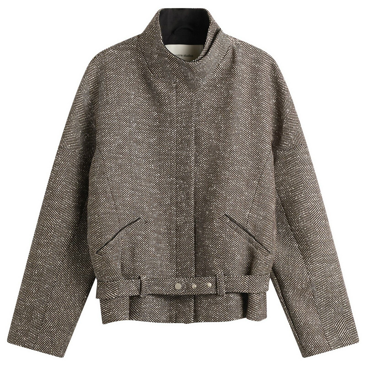 Entire Studios Women's Contrast Aviator Jacket in Brindle
