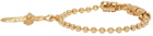 Emanuele Bicocchi Gold Cross Charm Disco Chain Bracelet