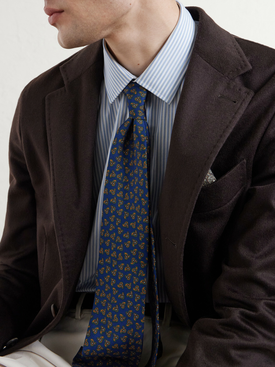 Rubinacci - 9cm Printed Silk-Twill Tie