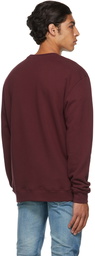 John Elliott Burgundy Oversized Sweatshirt