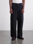 OrSlow - Oxford Painter Straight-Leg Cotton-Twill Trousers - Black