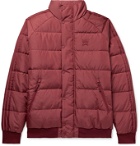 adidas Consortium - Jonah Hill Logo-Embroidered Quilted Ripstop Down Jacket - Burgundy