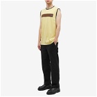 Fred Perry Men's x Raf Simons Printed Vest in Dirty Lime