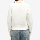 Good American Women's Crewneck Sweater in Cloud White