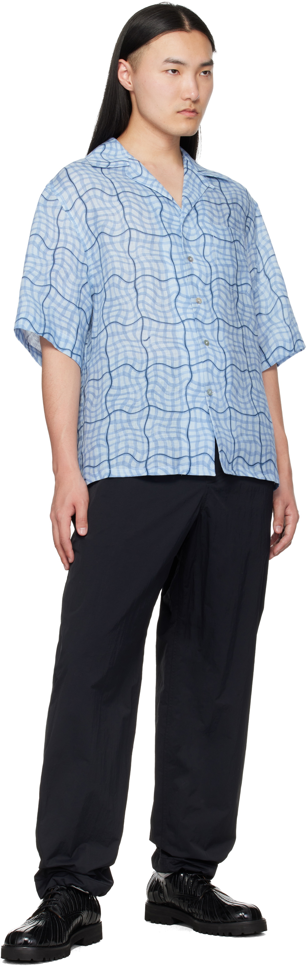 Marni Blue Checked Shirt