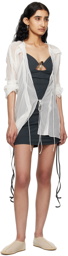 Christopher Esber Gray Nebular Minidress