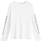 Second/Layer Men's Destroyed Skate Wave Long Sleeve T-Shirt in White
