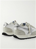 Golden Goose - Marathon Leather and Suede-Trimmed Nylon Sneakers - White