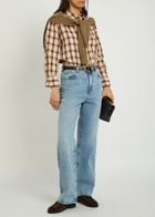 Rohe Oversized Checked Linen Shirt Red