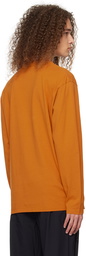 Moncler Orange Printed Long Sleeve T-Shirt