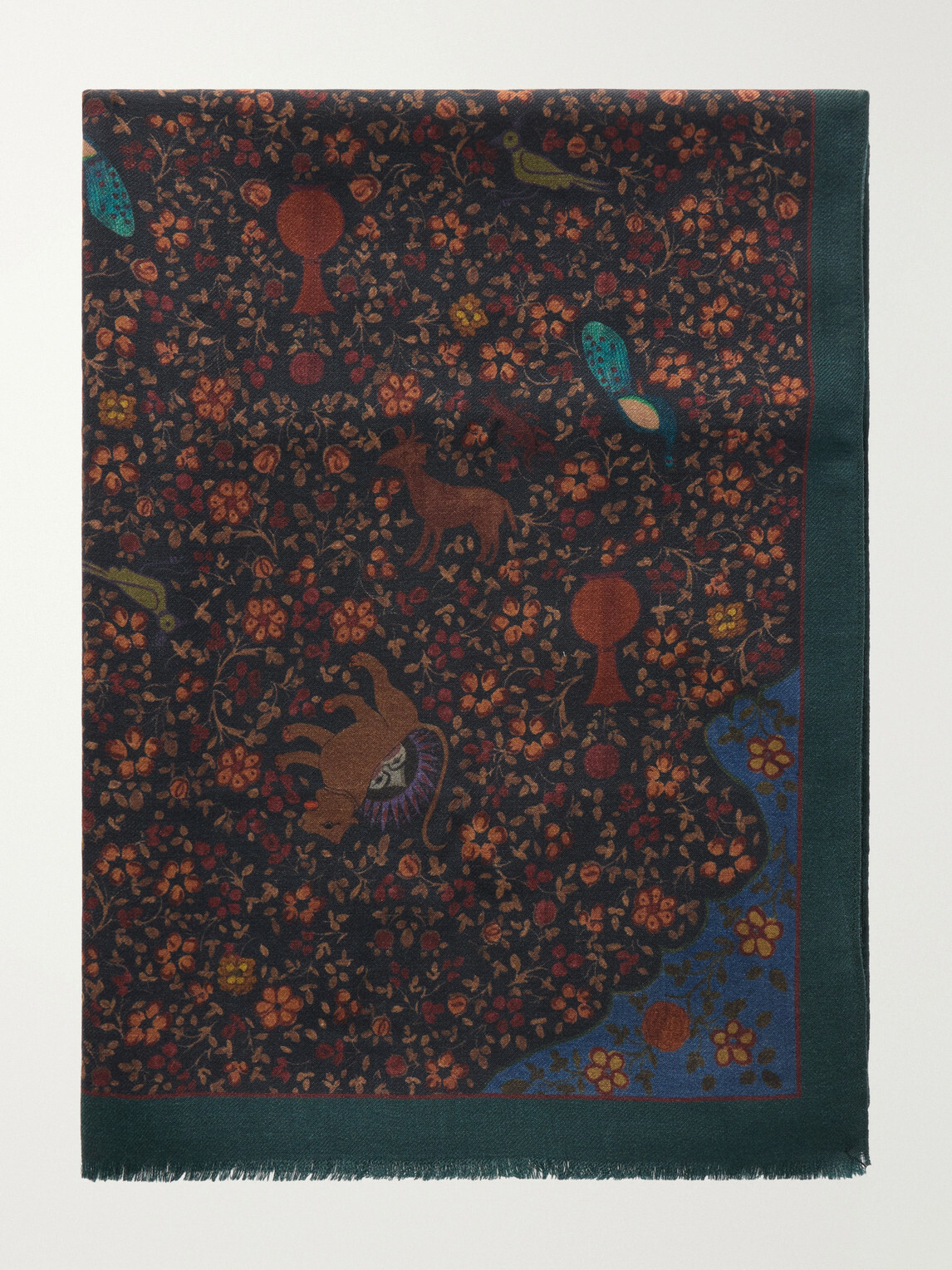 De Bonne Facture - Printed Wool-Twill Scarf
